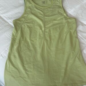 Athleta Green Fitted Sleeveless Tank Top